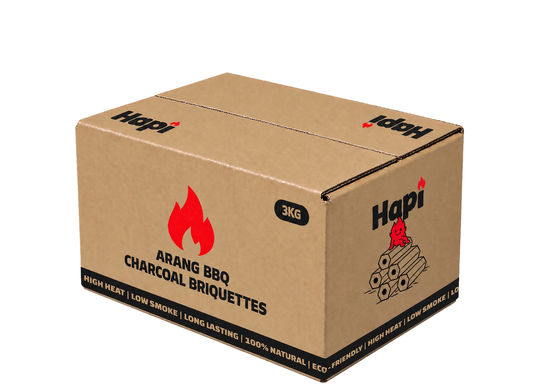 Hapi 3KG charcoal briquettes box